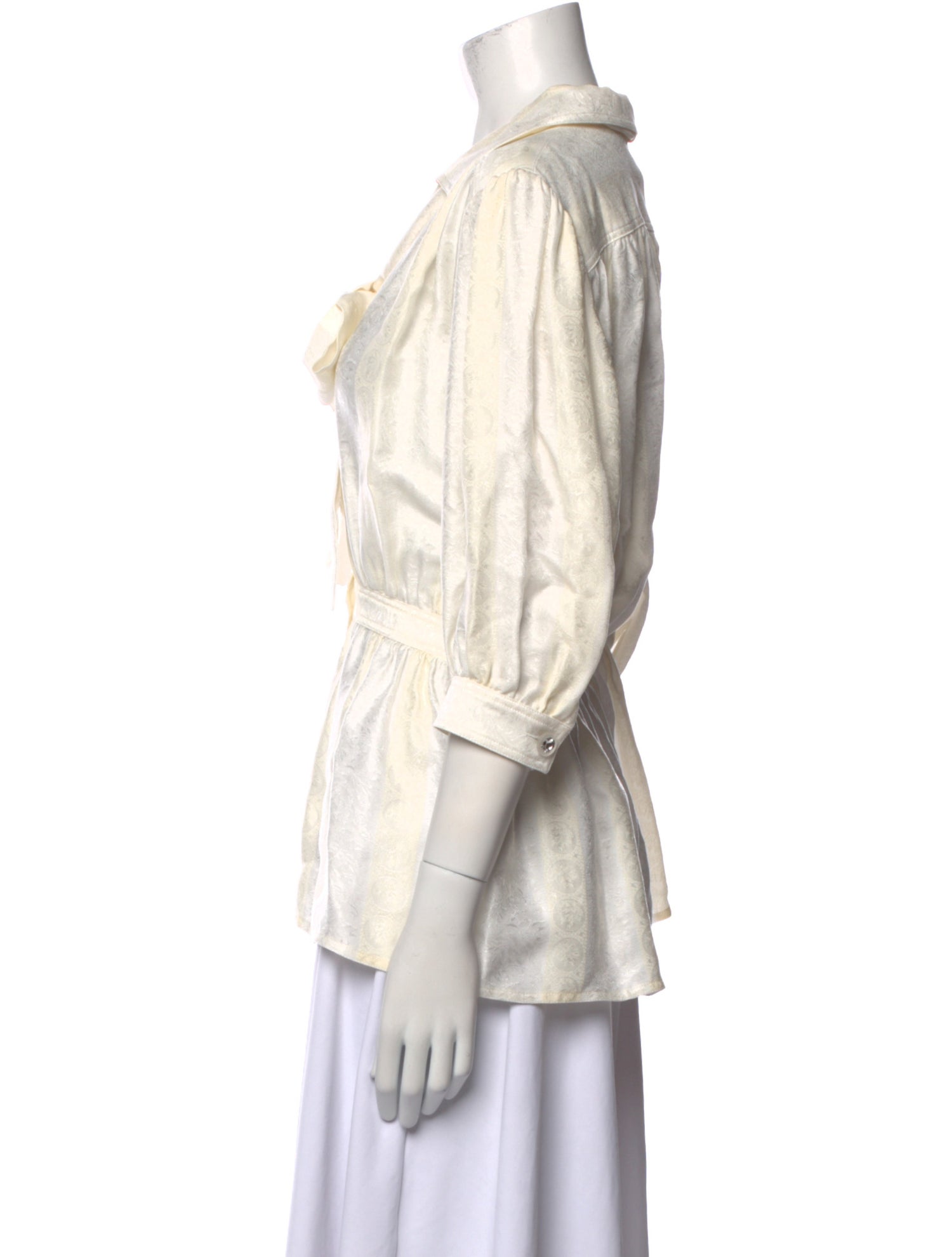 Louis Vuitton 2025 Three-Quarter Sleeve Button-Up Top