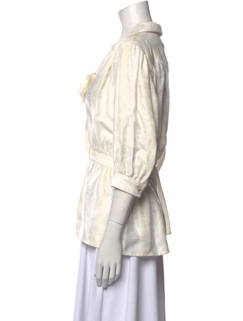 Louis Vuitton 2025 Three-Quarter Sleeve Button-Up Top