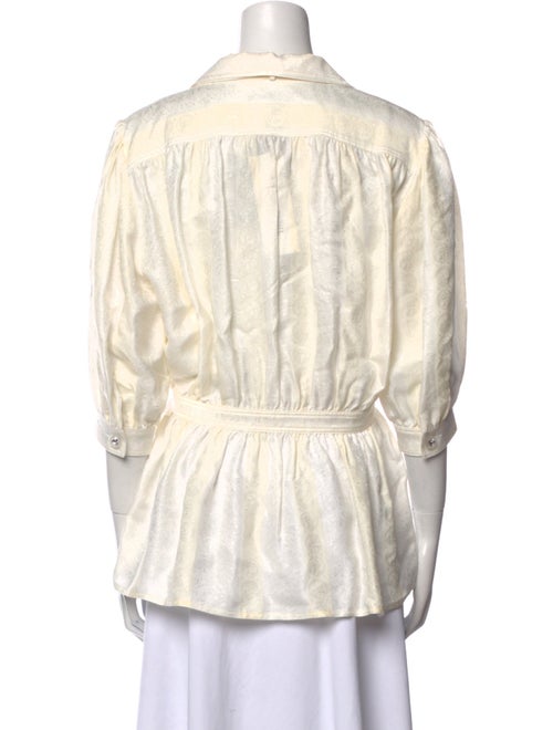 Louis Vuitton 2025 Three-Quarter Sleeve Button-Up Top