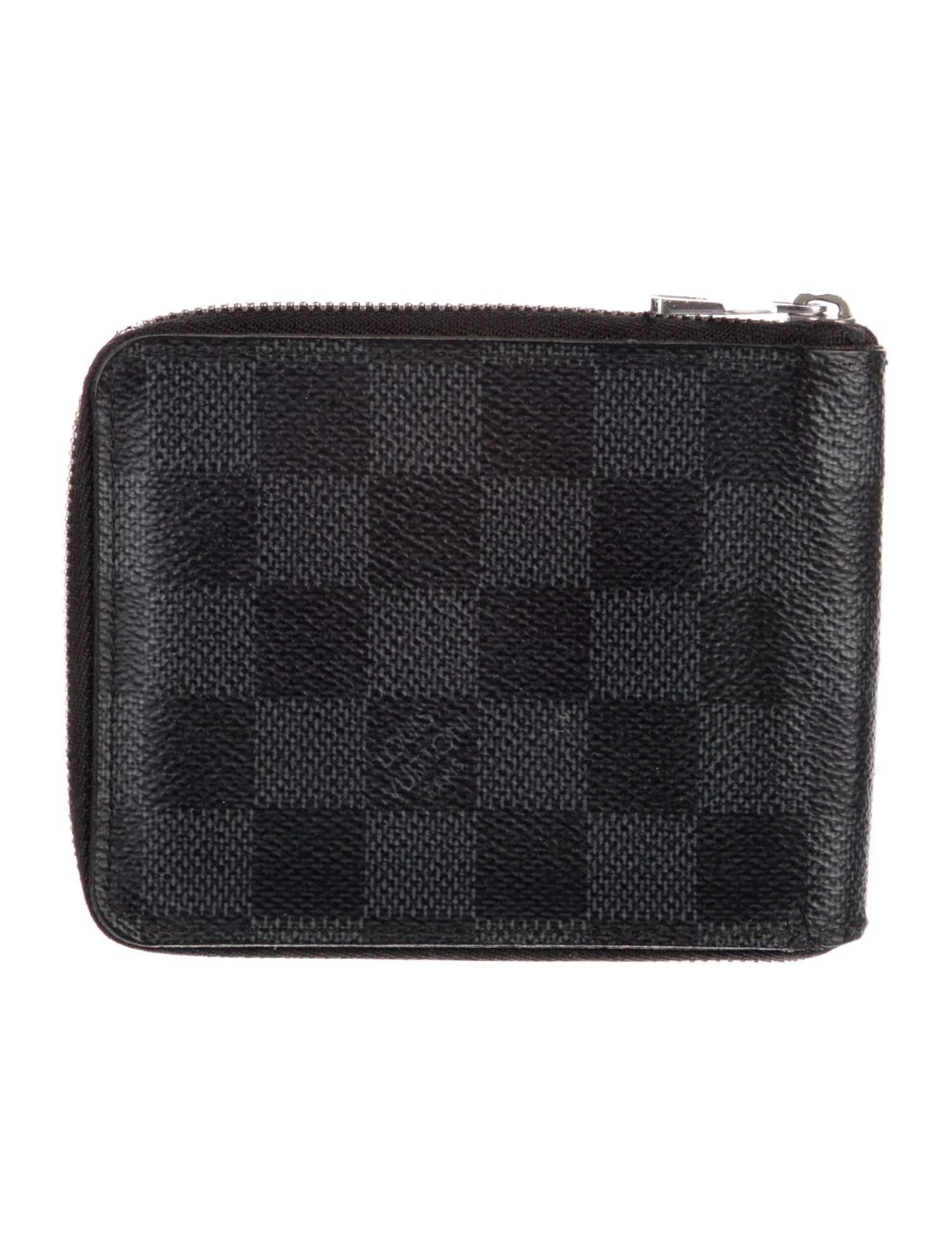 Louis Vuitton 2016 Damier Graphite Pattern Zippy Compact Wallet
