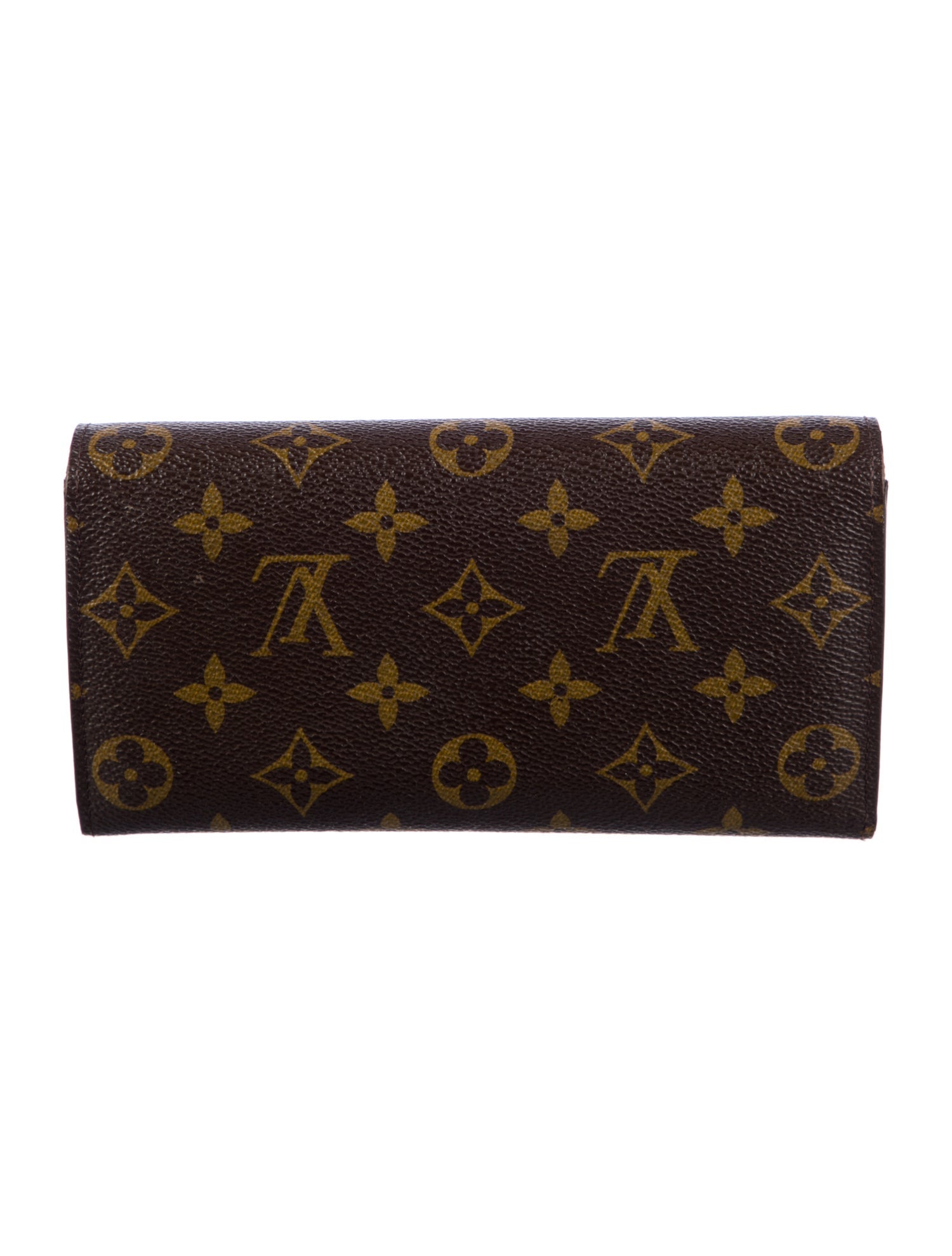 Louis Vuitton LV Monogram Coated Canvas Sarah Wallet