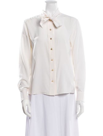 Louis Vuitton 2018 Silk Button-Up Top