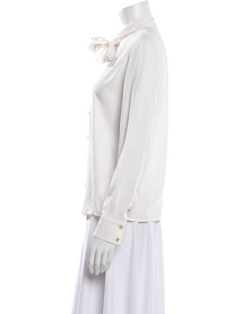 Louis Vuitton 2018 Silk Button-Up Top