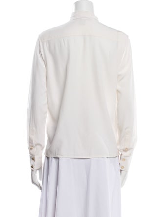 Louis Vuitton 2018 Silk Button-Up Top