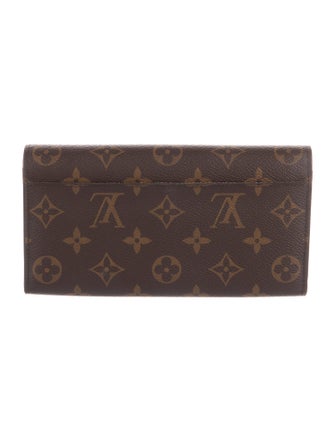 Louis Vuitton LV Monogram Coated Canvas Sarah Wallet