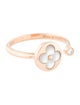 Louis Vuitton Mother of Pearl & Diamond Color Blossom Mini Sun Ring