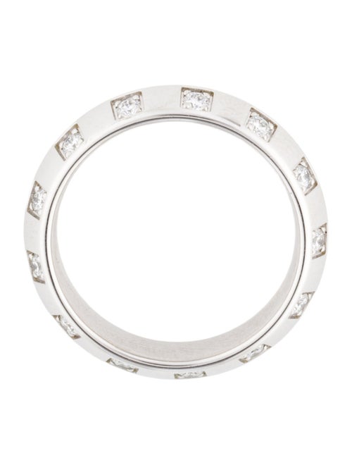 Louis Vuitton 18K Diamond Le Damier de Louis Medium Ring