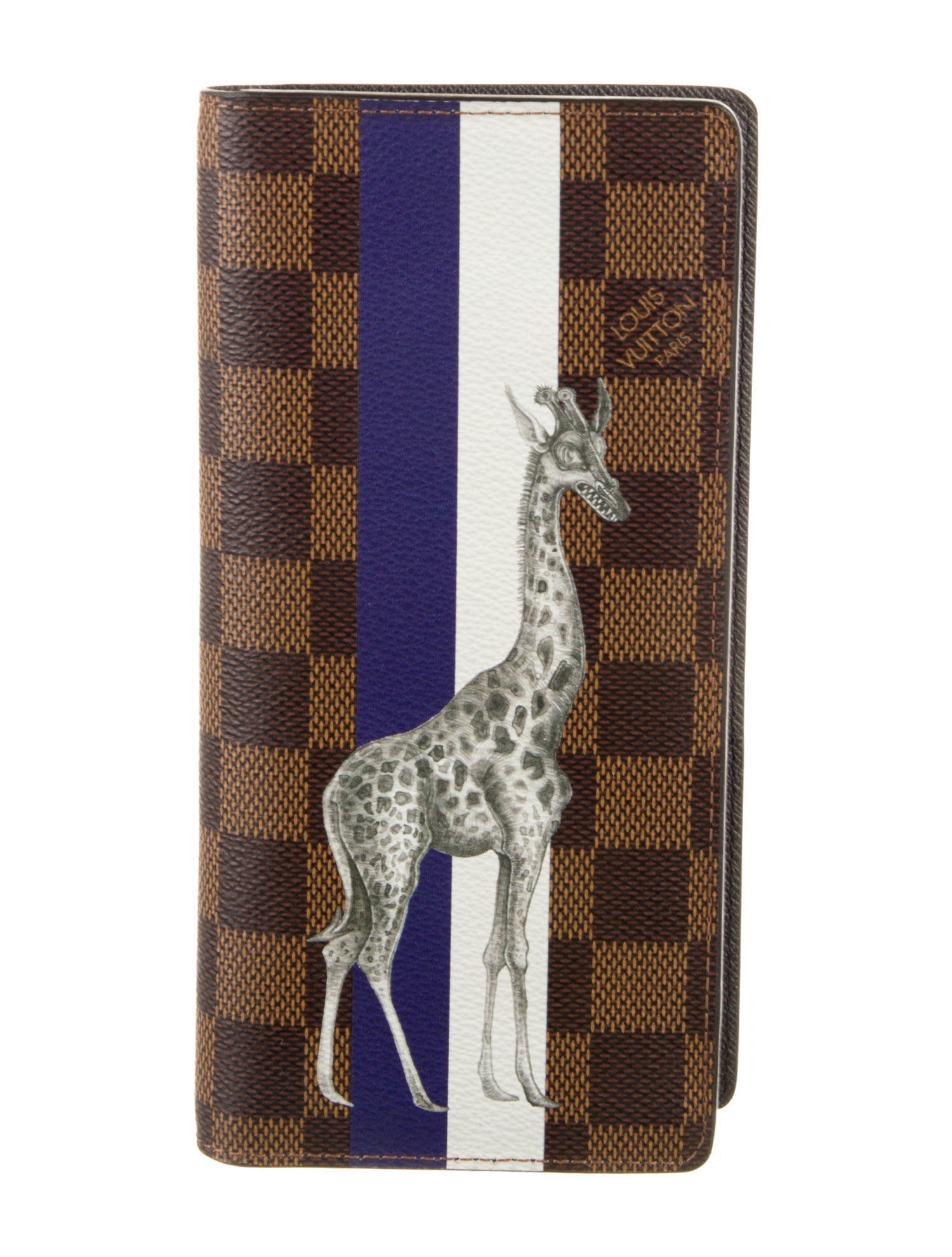 Louis Vuitton 2016 Damier Ebene Pattern Brazza Wallet