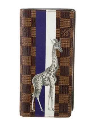 Louis Vuitton 2016 Damier Ebene Pattern Brazza Wallet