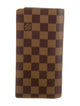 Louis Vuitton 2016 Damier Ebene Pattern Brazza Wallet