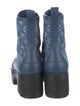 Louis Vuitton LV Monogram Denim Combat Boots
