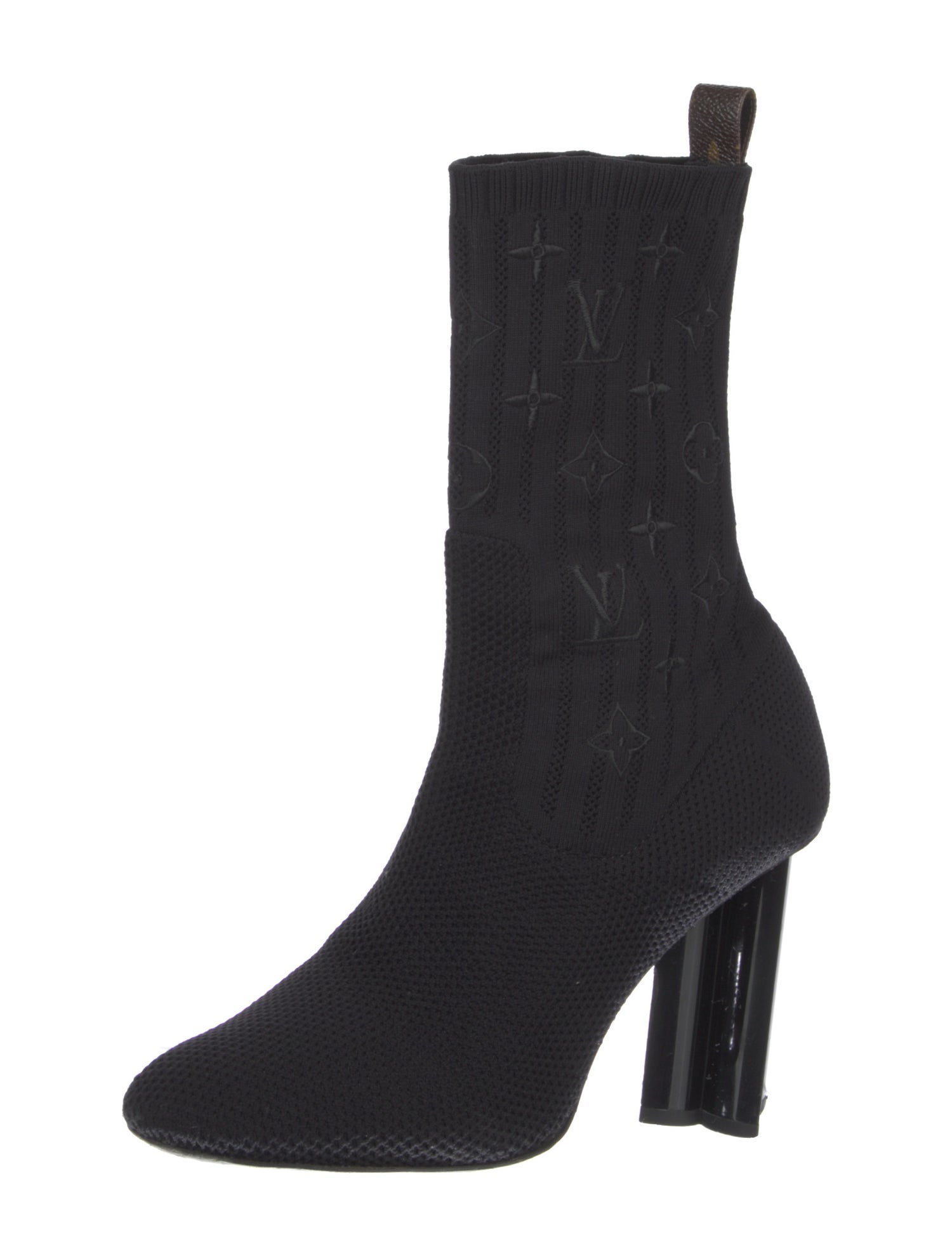 Louis Vuitton Embroidered Accent Sock Boots