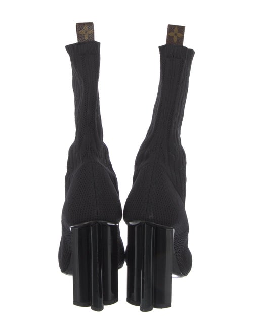 Louis Vuitton Embroidered Accent Sock Boots