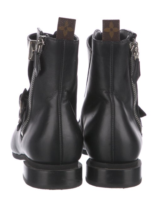 Louis Vuitton LV Monogram Leather Combat Boots