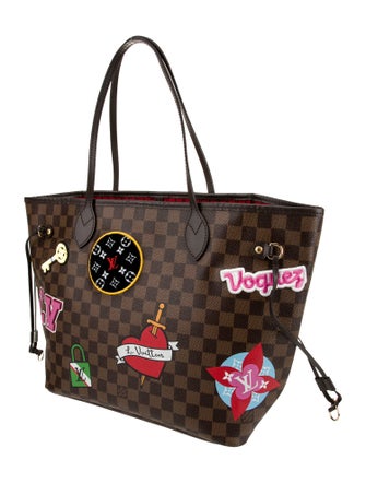 Louis Vuitton Damier Ebene Neverfull w/Pouch MM