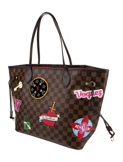 Louis Vuitton Damier Ebene Neverfull w/Pouch MM