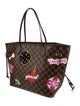 Louis Vuitton Damier Ebene Neverfull w/Pouch MM