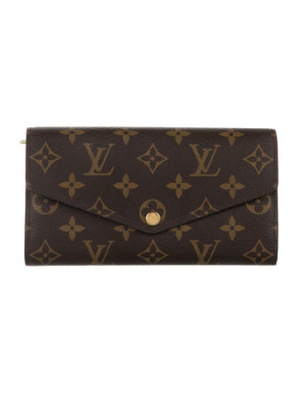 Louis Vuitton LV Monogram Coated Canvas Sarah Wallet