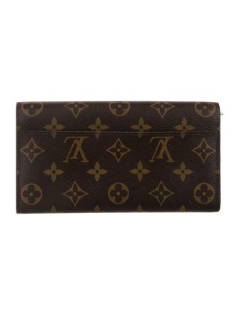 Louis Vuitton LV Monogram Coated Canvas Sarah Wallet