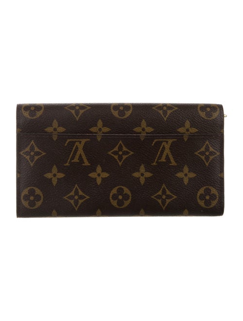 Louis Vuitton LV Monogram Coated Canvas Sarah Wallet