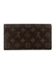Louis Vuitton LV Monogram Coated Canvas Sarah Wallet