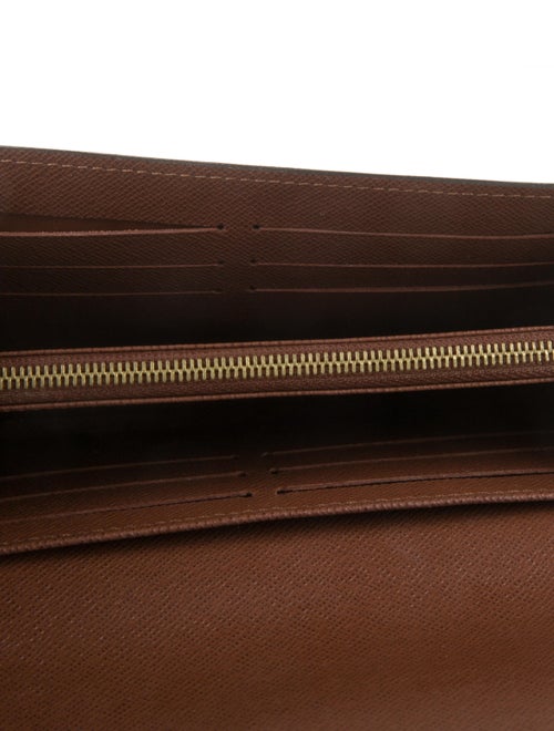 Louis Vuitton LV Monogram Coated Canvas Sarah Wallet