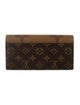 Louis Vuitton Monogram Reverse Coated Canvas Sarah Wallet