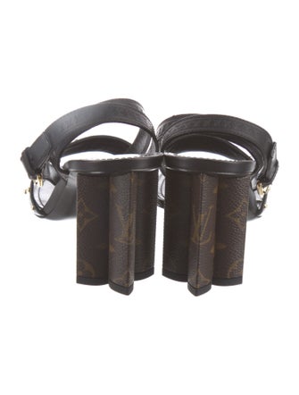Louis Vuitton LV Monogram Leather Sandals