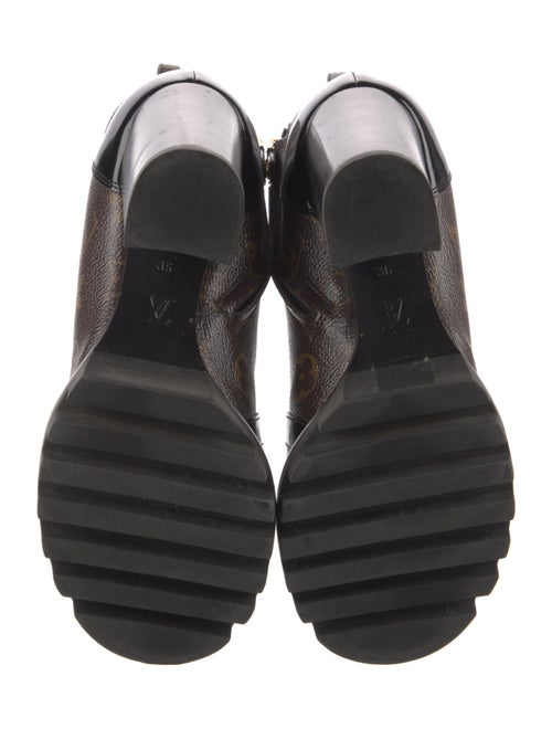 Louis Vuitton Monogram Pattern Combat Boots