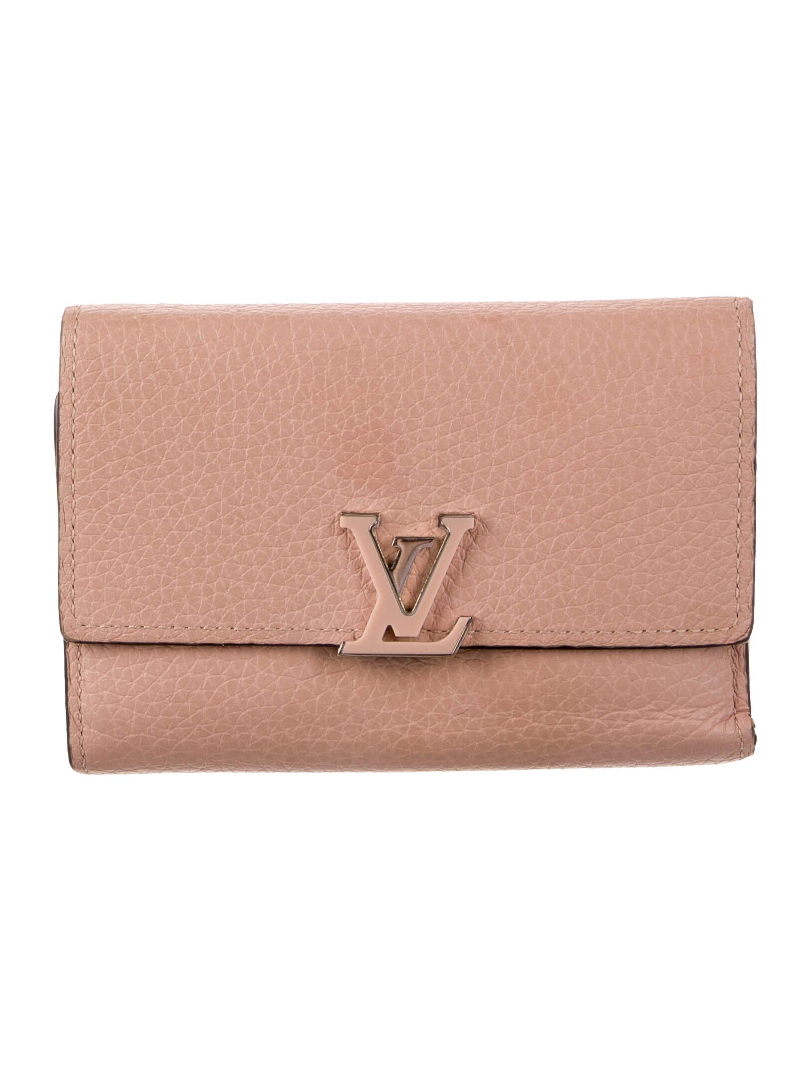 Louis Vuitton LV Monogram Taurillon Leather Capucines Compact Wallet