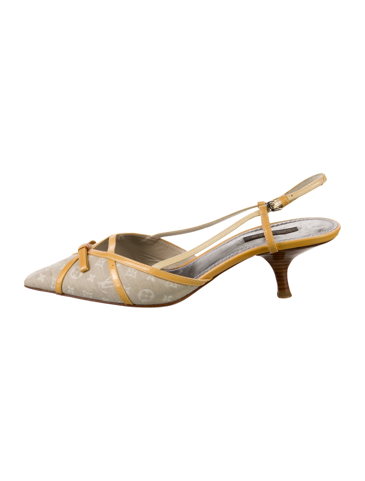 Louis Vuitton LV Monogram Canvas Slingback Pumps