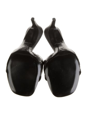 Louis Vuitton LV Monogram Embossed Leather Slides