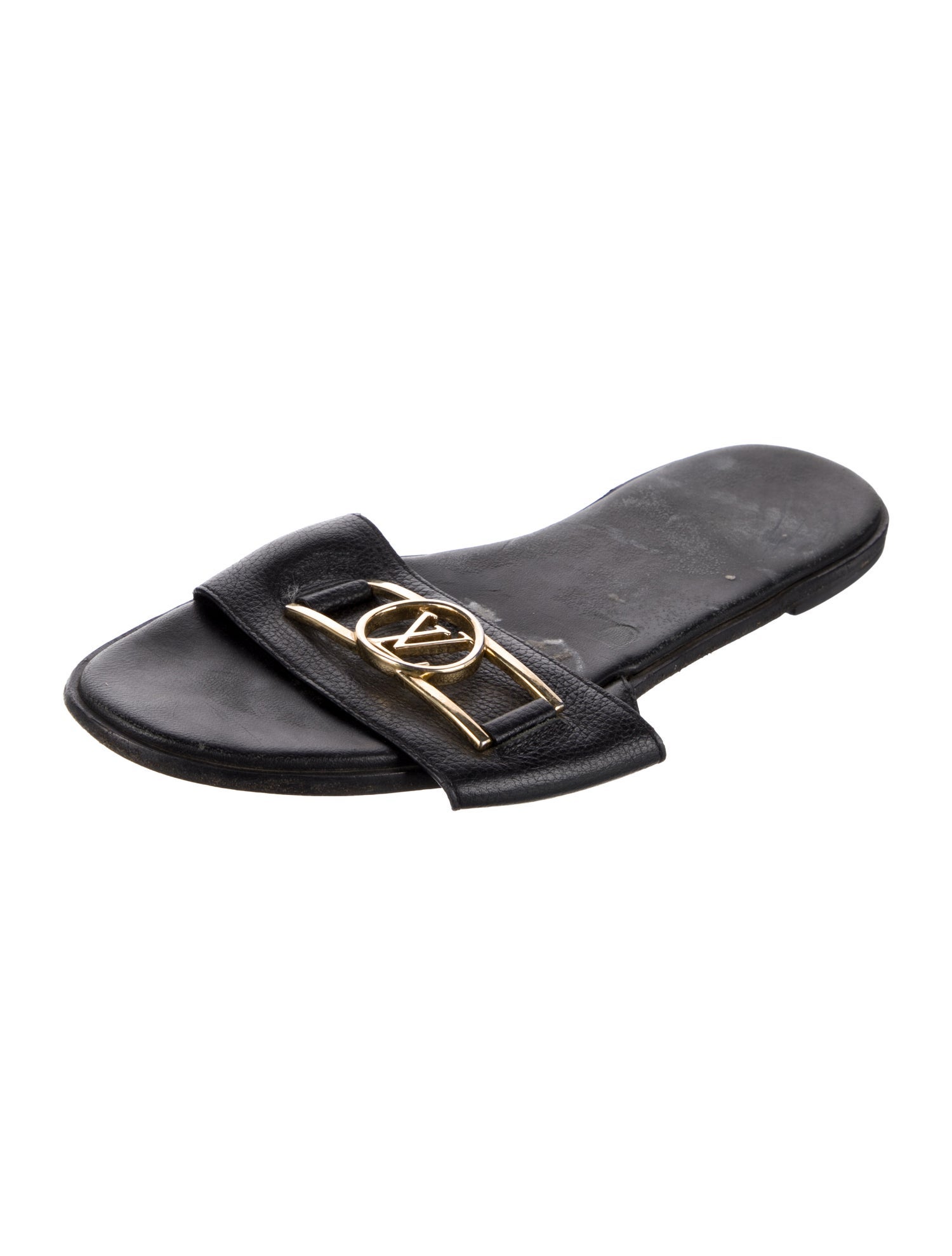 Louis Vuitton Leather Slides