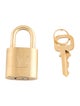 Louis Vuitton Brass Lock & Key Set