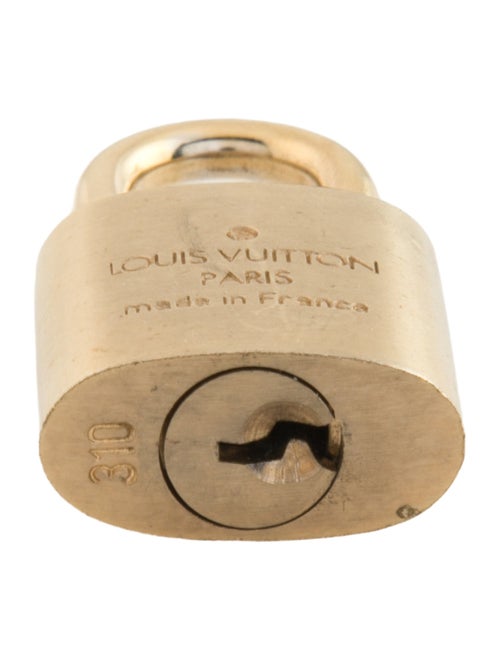 Louis Vuitton Brass Lock & Key Set