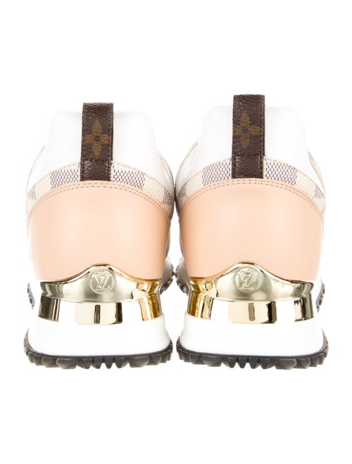 Louis Vuitton Leather Plaid Print Sneakers