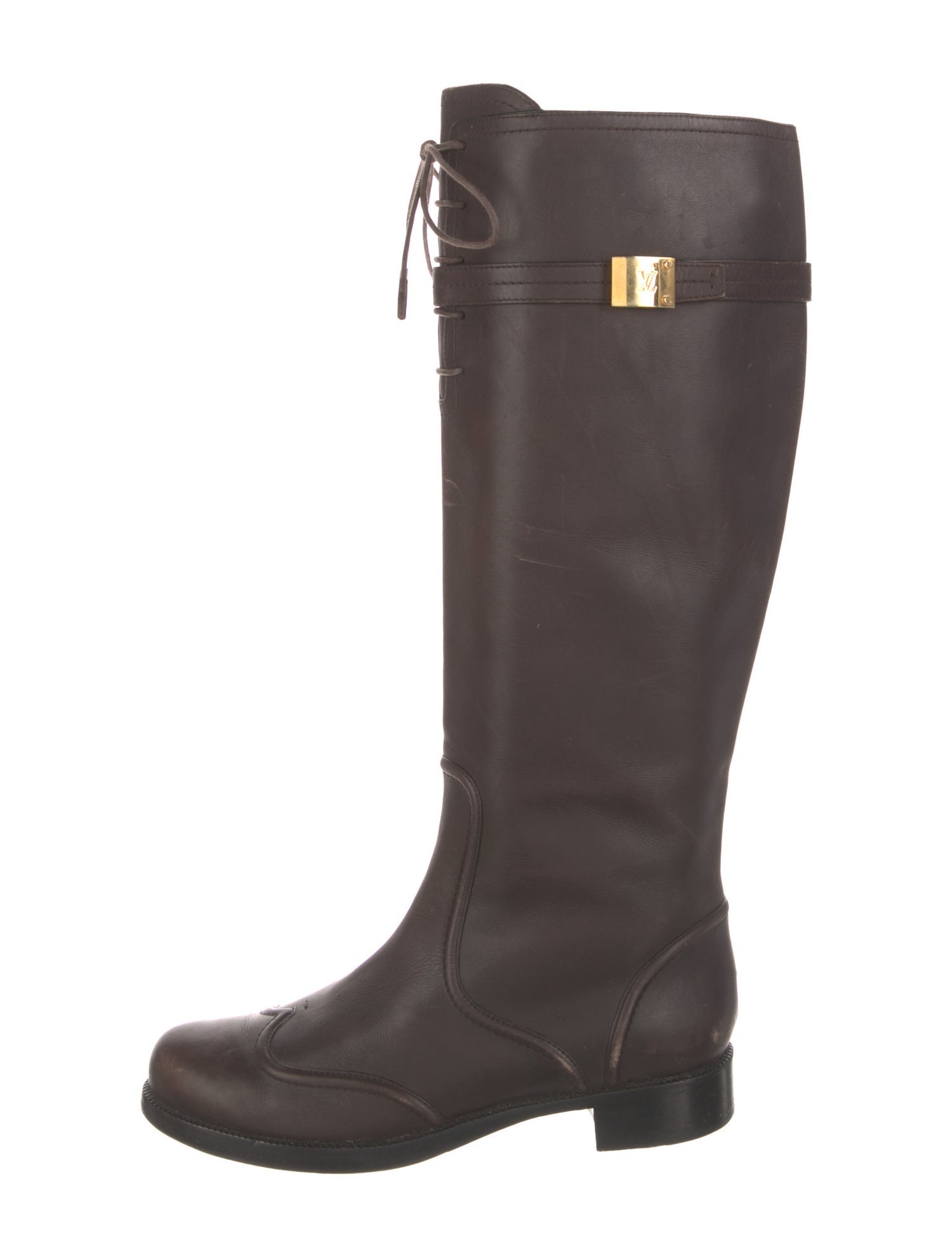 Louis Vuitton Leather Riding Boots