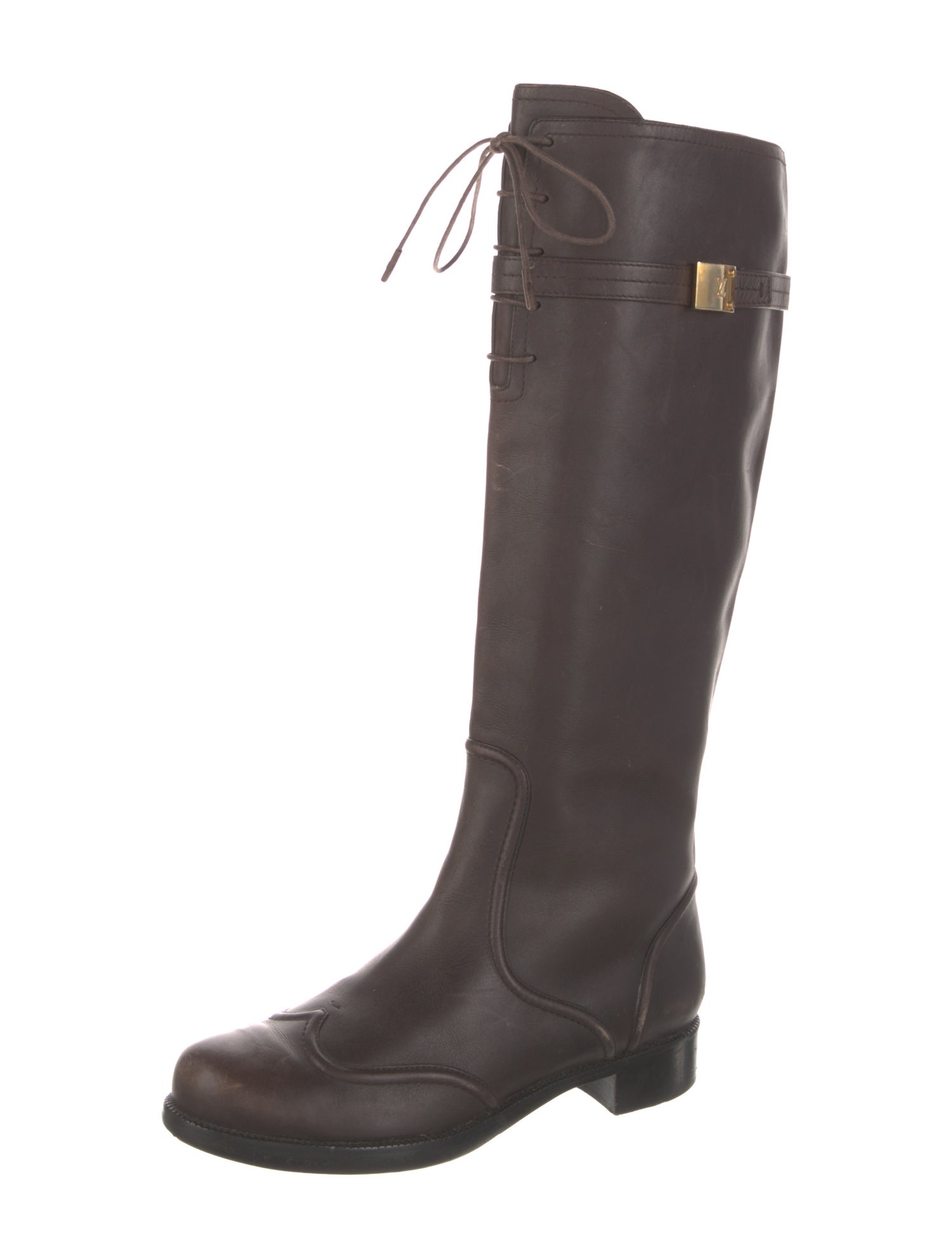 Louis Vuitton Leather Riding Boots
