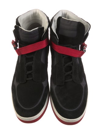 Louis Vuitton Suede Printed Sneakers