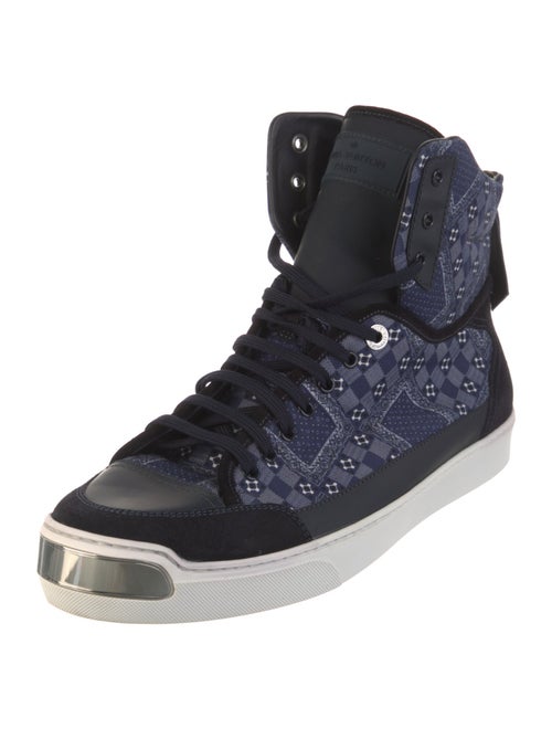 Louis Vuitton Plaid Print Sneakers