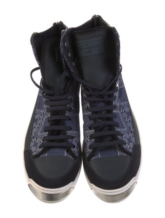Louis Vuitton Plaid Print Sneakers