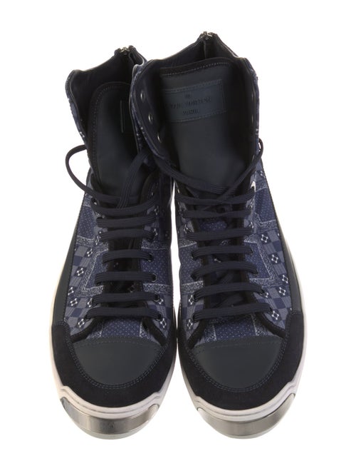 Louis Vuitton Plaid Print Sneakers