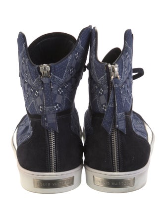 Louis Vuitton Plaid Print Sneakers