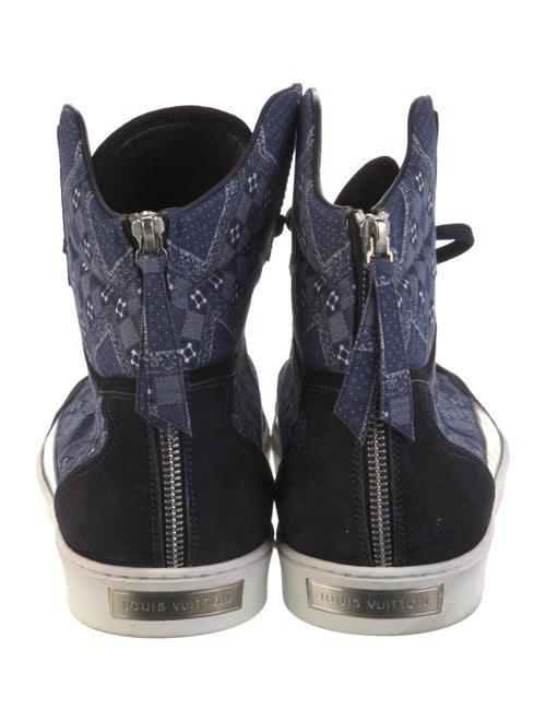 Louis Vuitton Plaid Print Sneakers