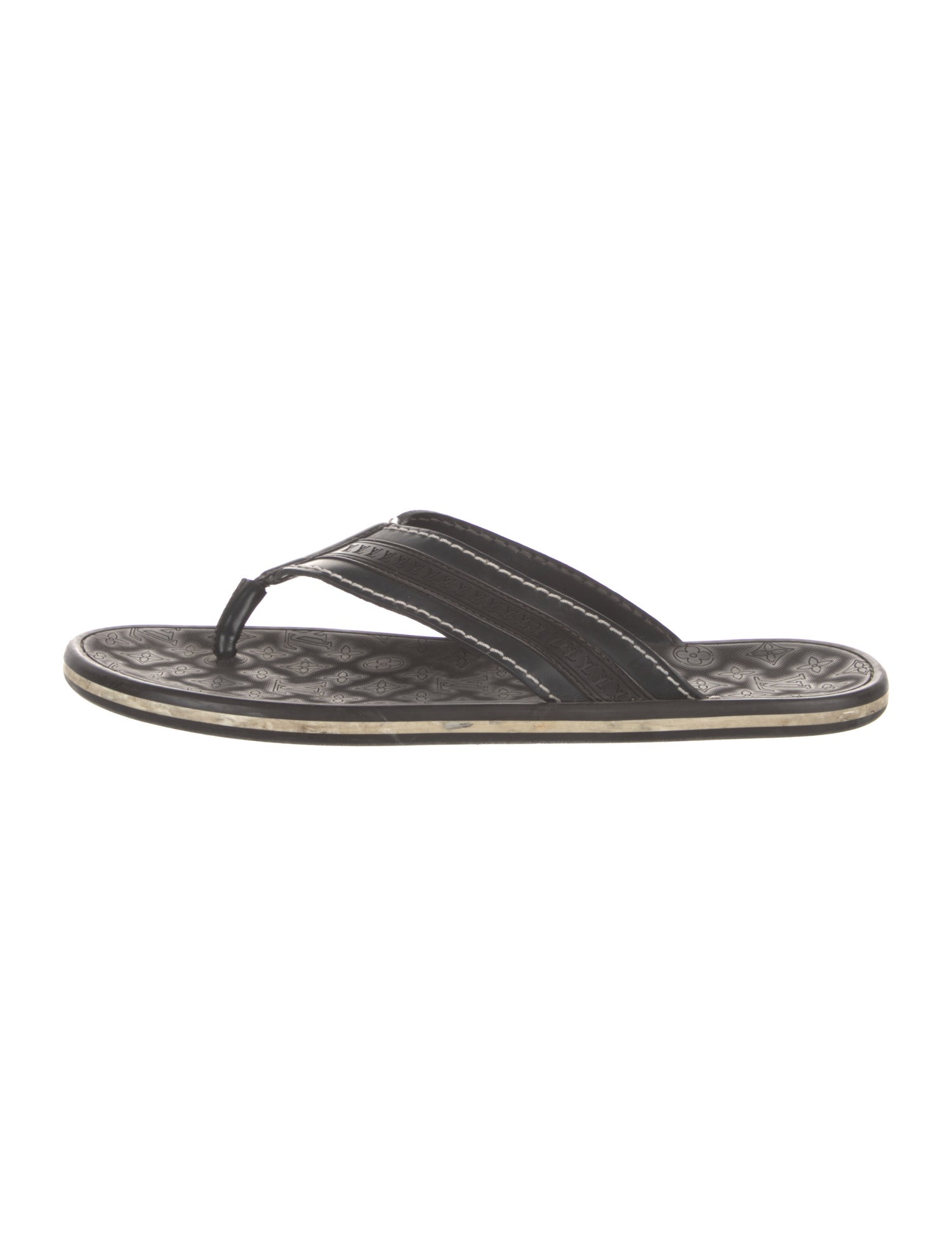 Louis Vuitton LV Monogram Rubber Flip Flops