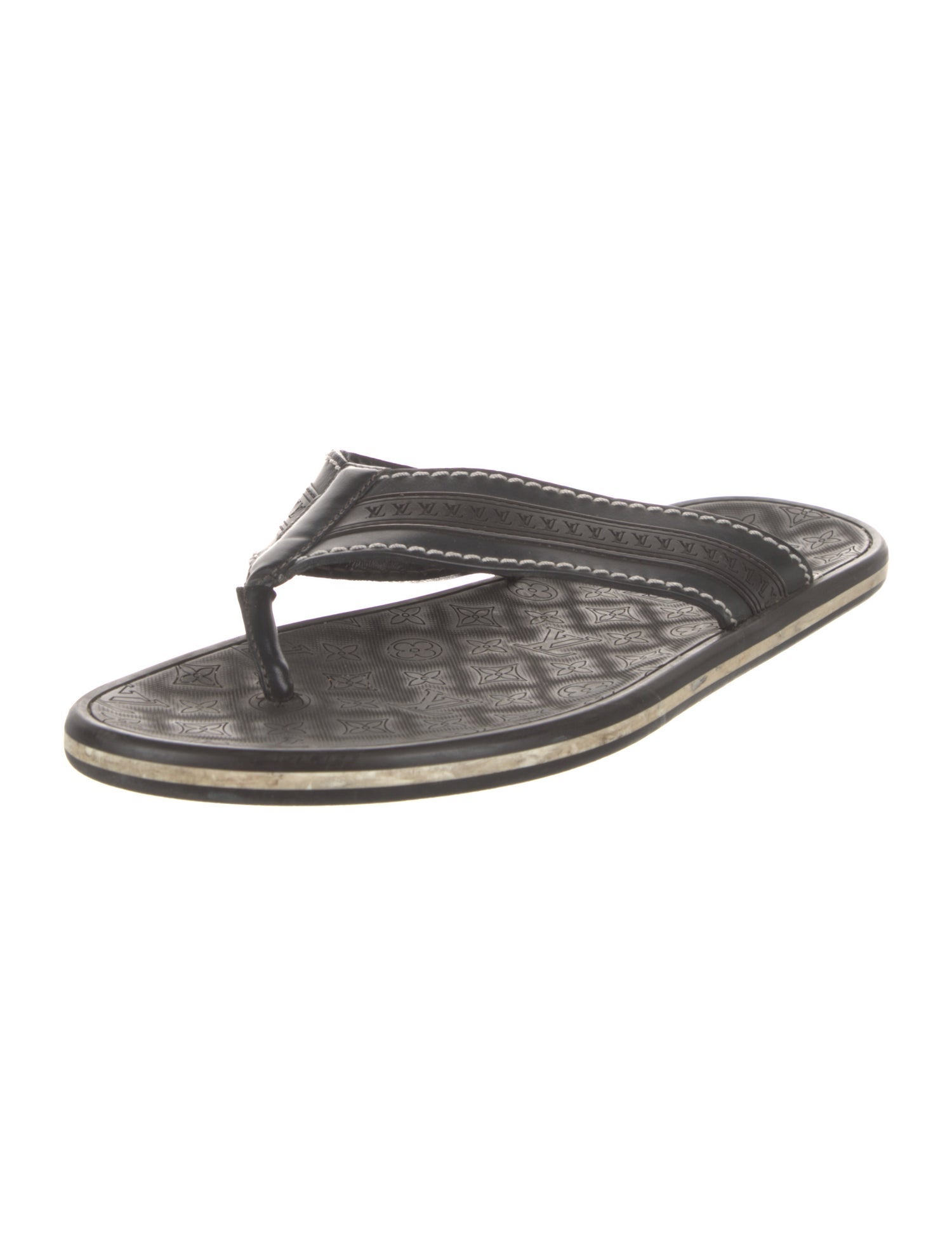Louis Vuitton LV Monogram Rubber Flip Flops