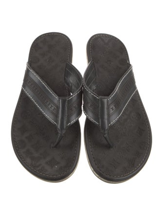 Louis Vuitton LV Monogram Rubber Flip Flops