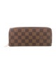 Louis Vuitton Damier Ebene Pattern Coated Canvas Zippy Wallet