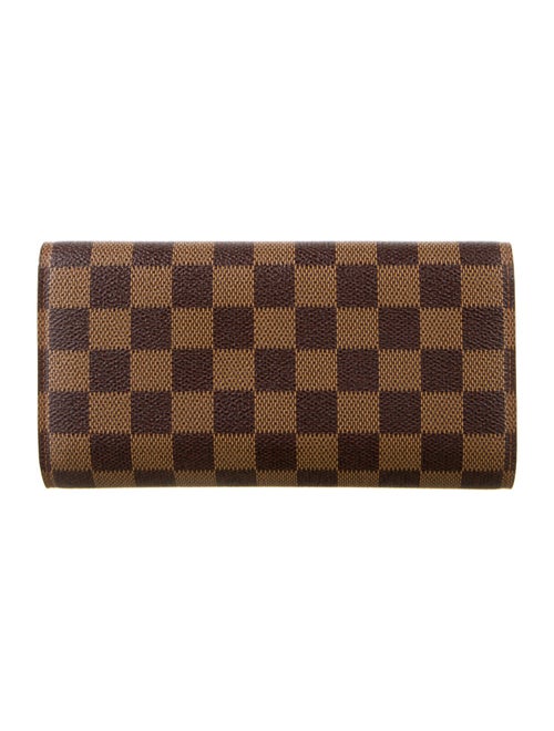 Louis Vuitton 2005 Damier Ebene Pattern Porte Trésor International Wallet