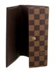 Louis Vuitton 2005 Damier Ebene Pattern Porte Trésor International Wallet
